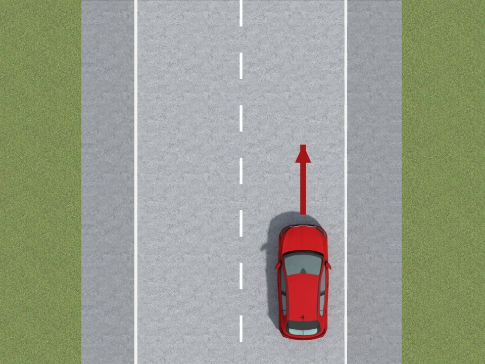 In normale omstandigheden moet de felrode auto op de rechterrijstrook blijven. Zonder geldige reden op de linkerrijstrook rijden of blijven rijden is een overtreding.